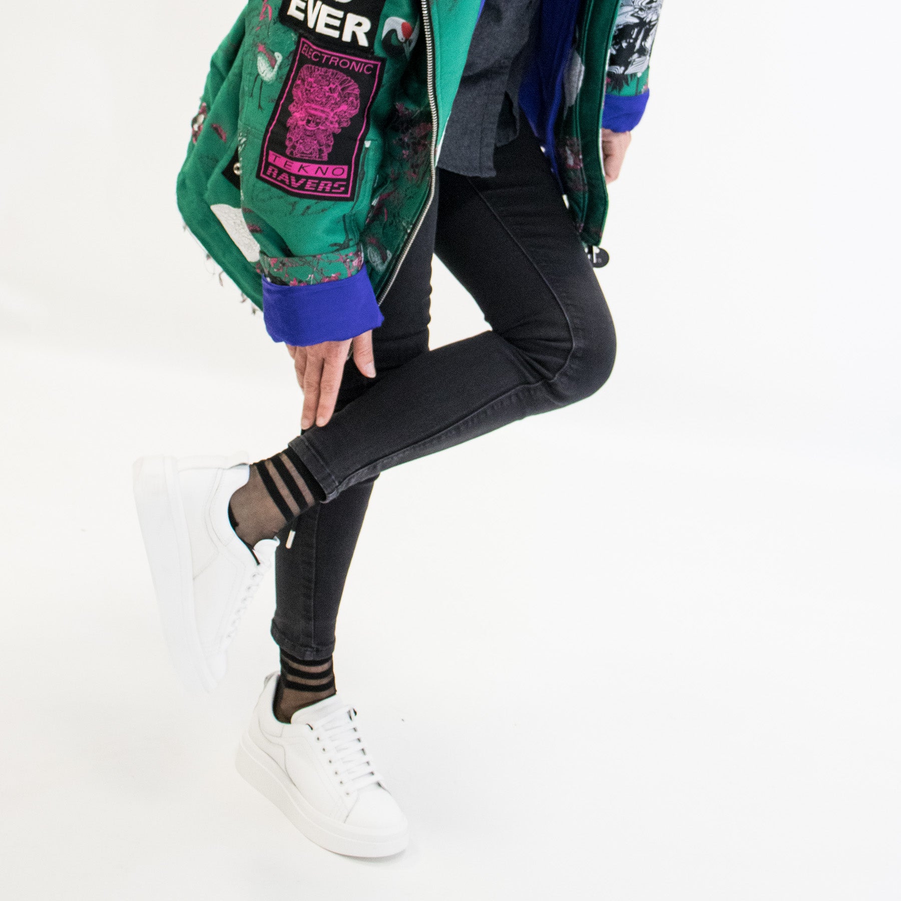 Chaussettes en voile transparant resistant - Be a Neo Queen - Black - Yuko B.