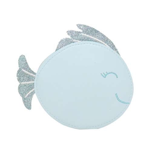 Sac bandoulière Lulli le petit poisson bleu pailleté - Yuko B.