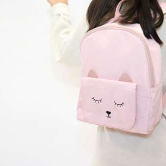 Sac à dos mode animaux pour enfant "petit chaton" Mina - Rose - Yuko B.