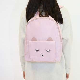 Sac à dos mode animaux pour enfant "petit chaton" Mina - Rose - Yuko B.