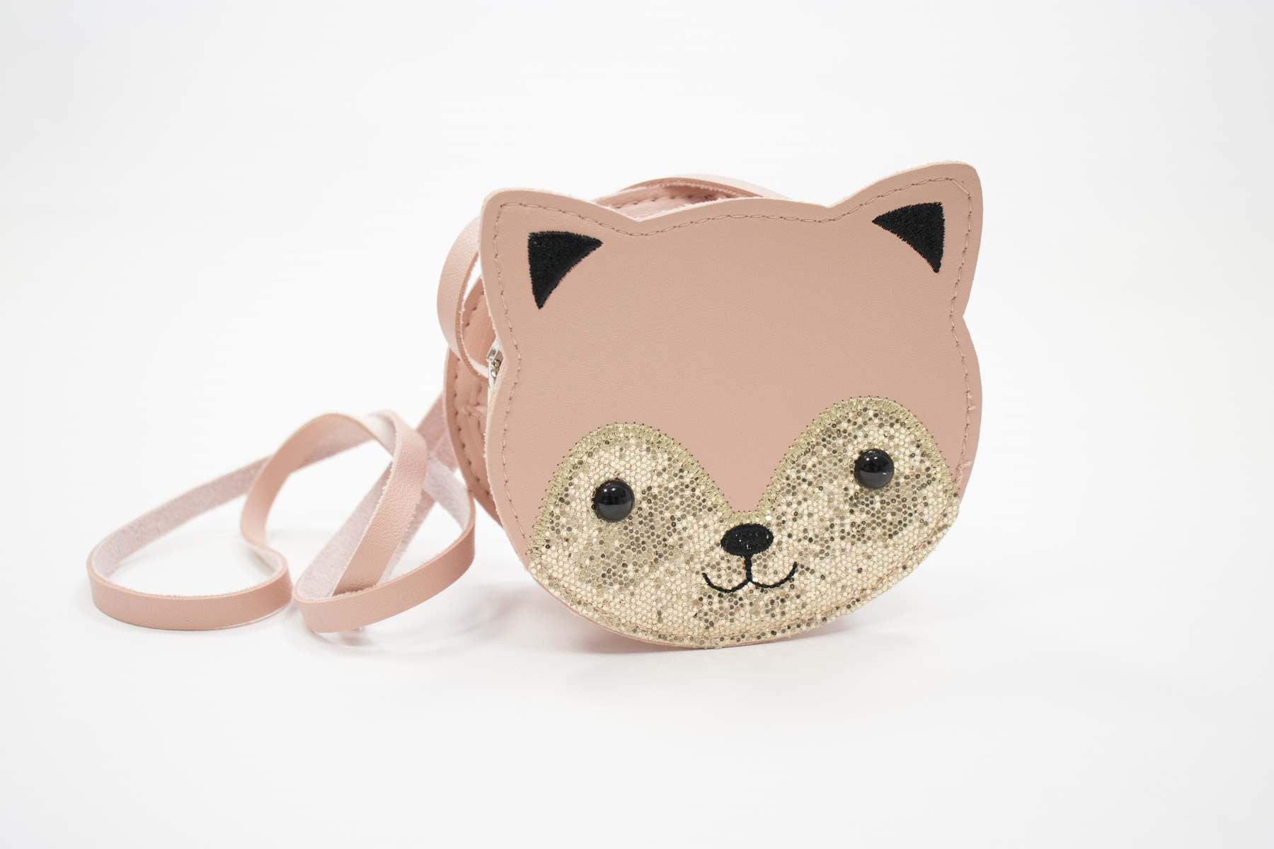 Sac bandoulière enfant - Gaspard le chaton Rose - Yuko B.