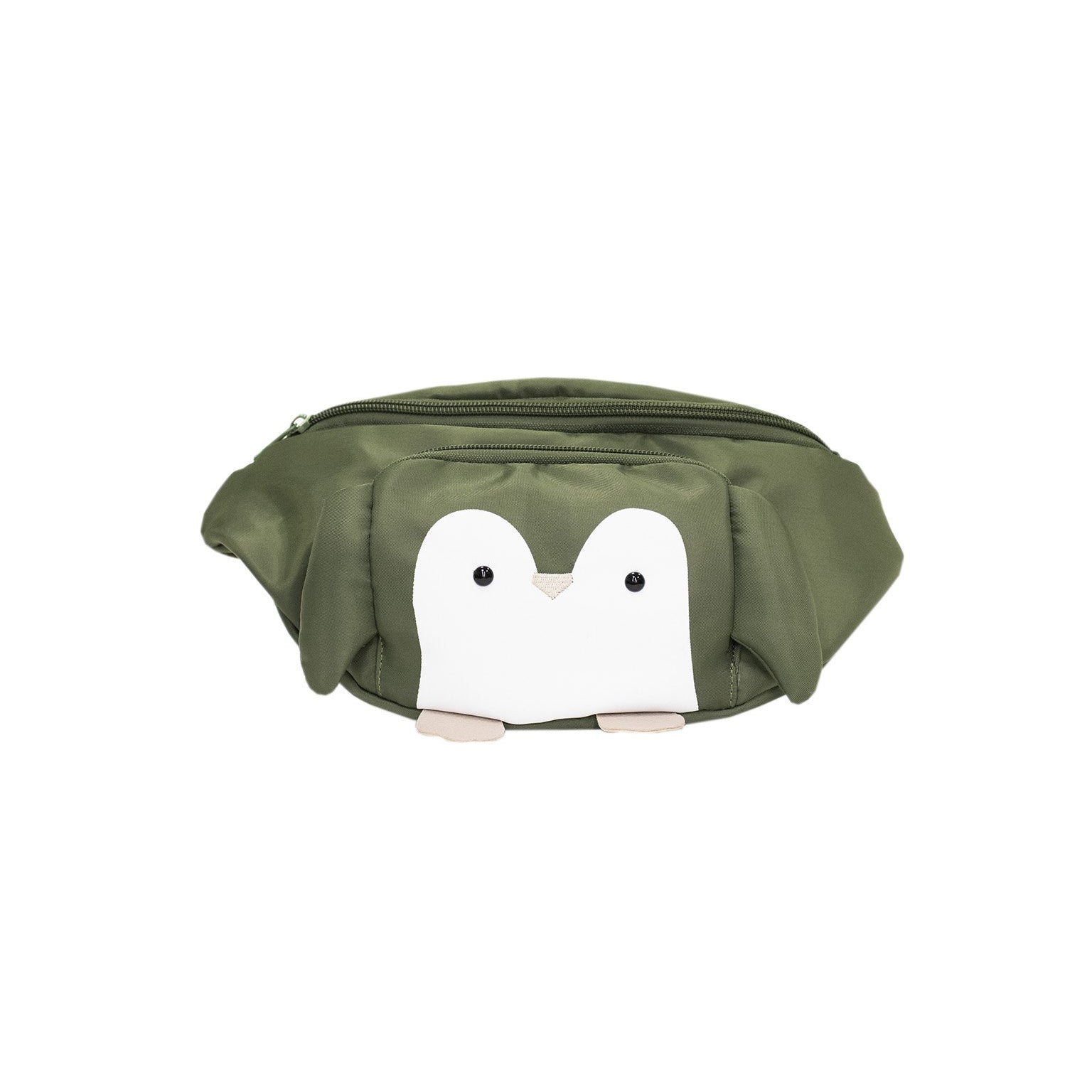 Sac banane mode animaux pour enfant "petit pingouin" vert - Miyu Forest - Yuko B.