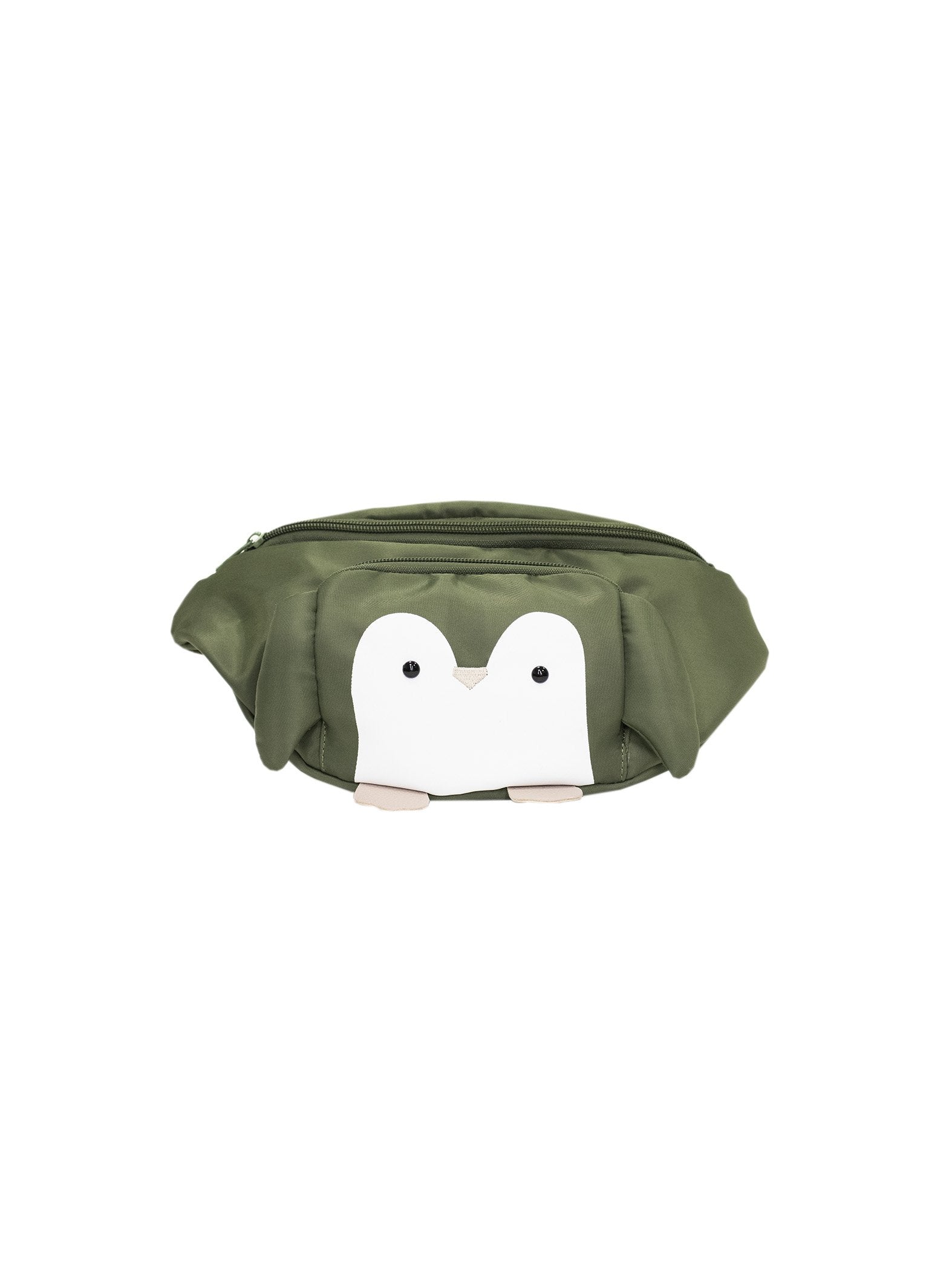 Sac banane mode animaux pour enfant "petit pingouin" vert - Miyu Forest - Yuko B.