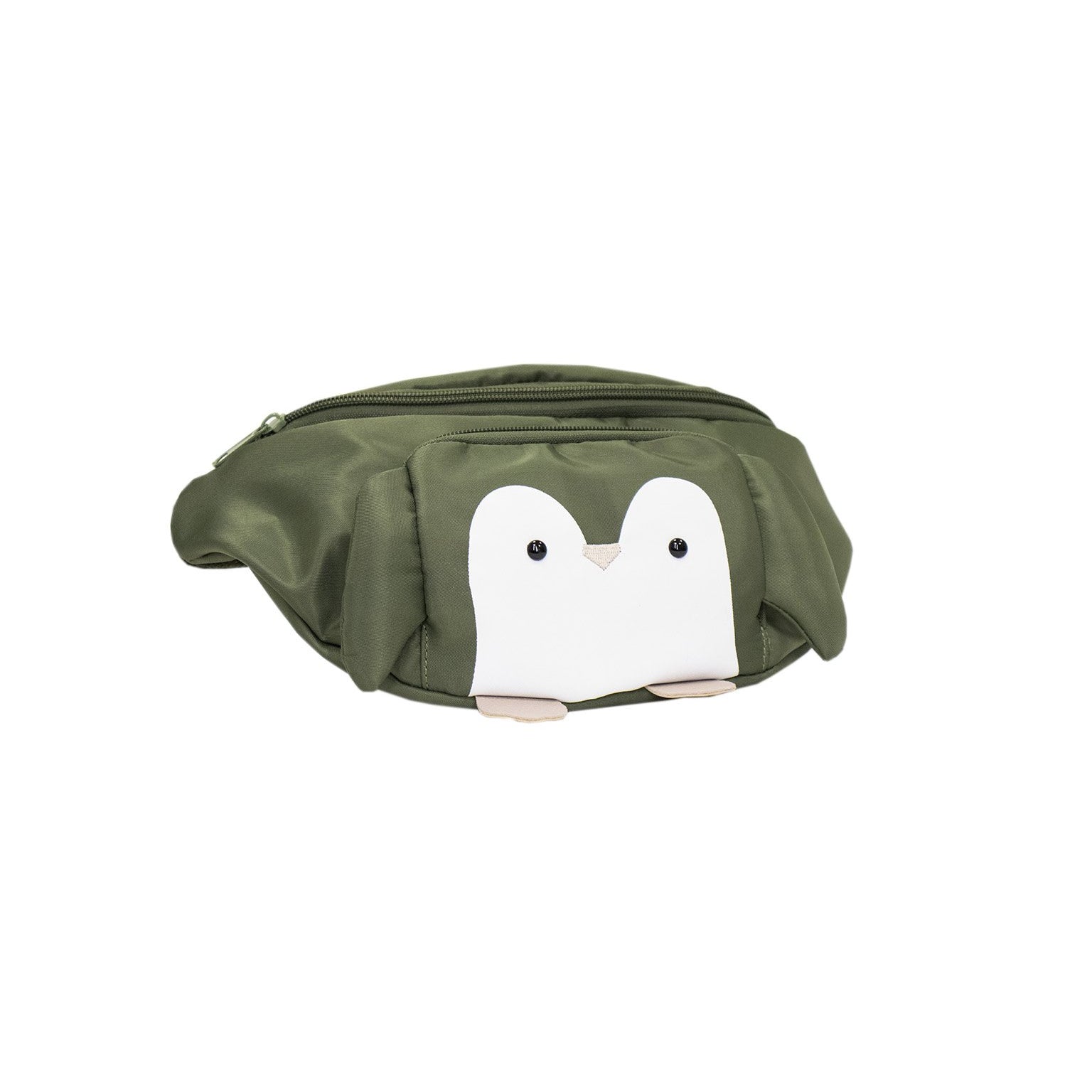 Sac banane mode animaux pour enfant "petit pingouin" vert - Miyu Forest - Yuko B.