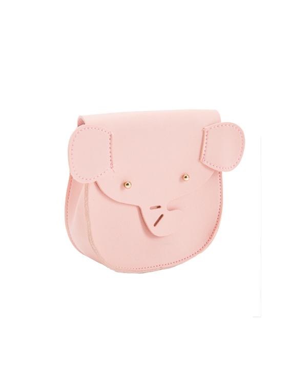 Sac bandoulière enfant - Suki l'éléphanteau Rose - Yuko B.