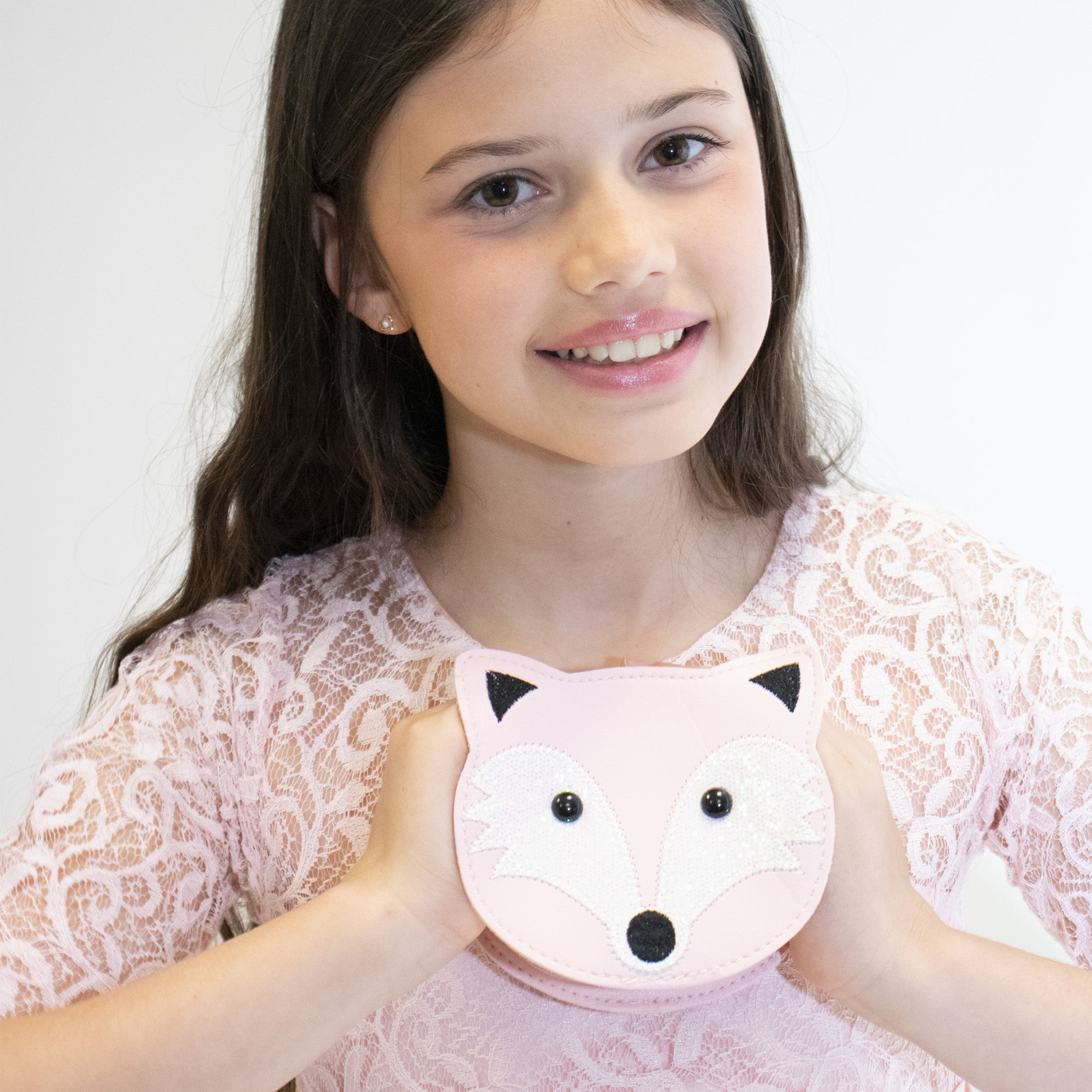 Sac bandoulière enfant - Joon le eptit renard Rose - Yuko B.