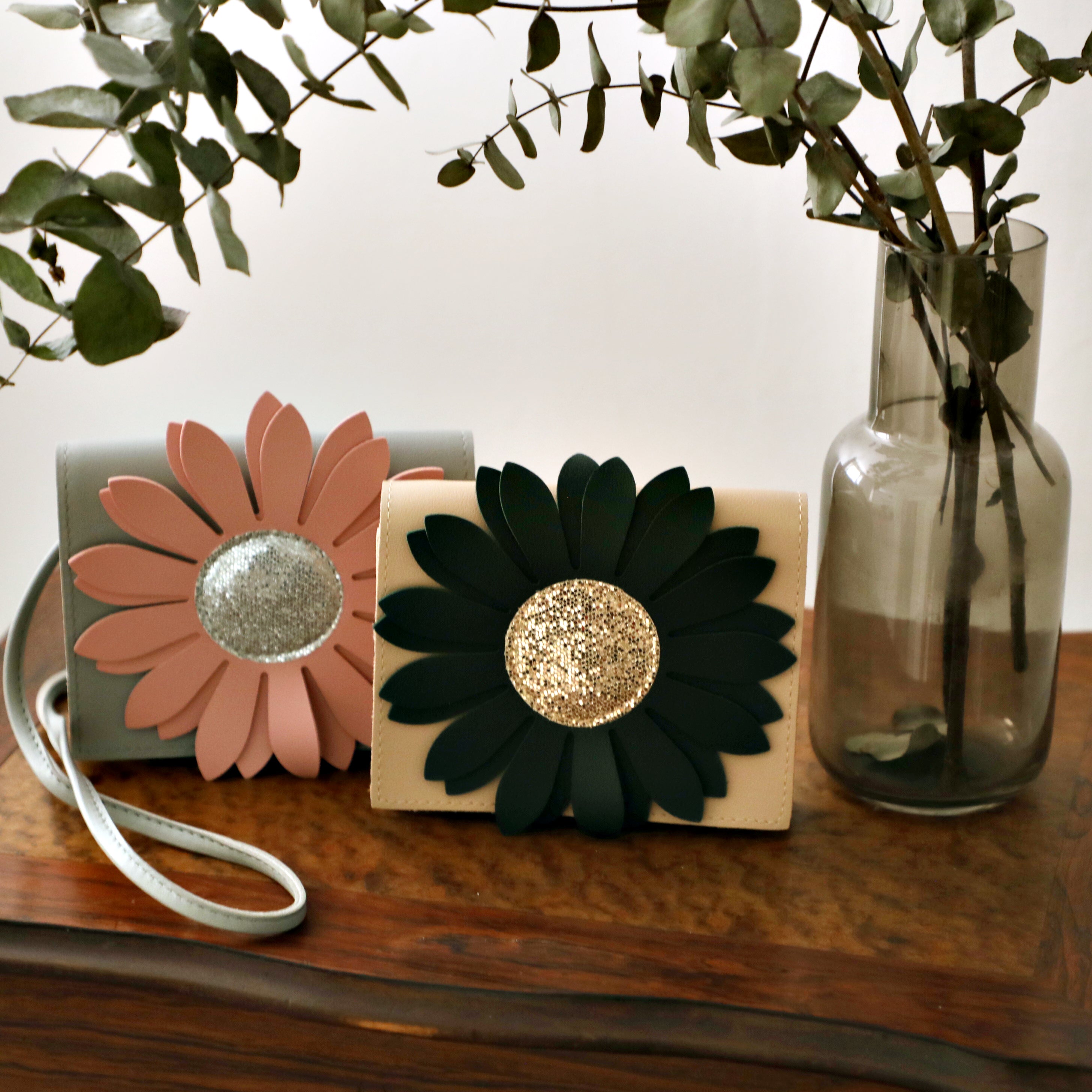 Sac bandoulière réglable fleur pour enfant "la jolie marguerite" - Flora Beige - Yuko B.