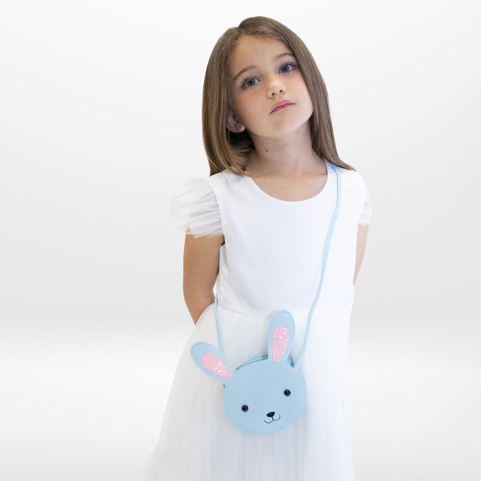 Sac bandoulière enfant - Min le petit lapin Bleu - Yuko B.