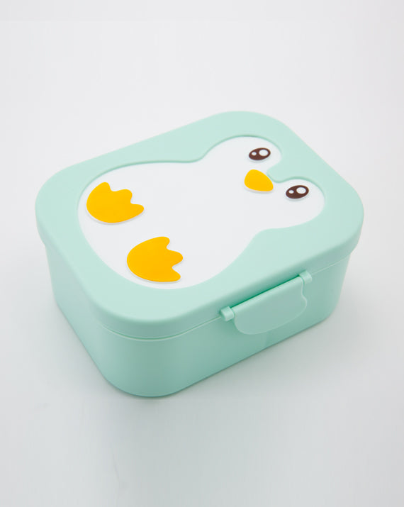 Boite à gouter - Lunchbox Pingouin - Menthe - Yuko B.