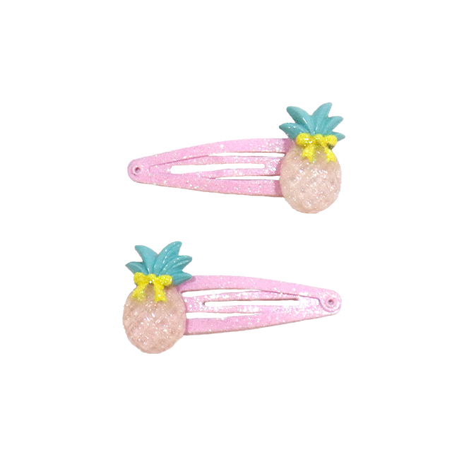 Barrettes à cheveux - Ananas Romantic Pineapples — Yuko B.