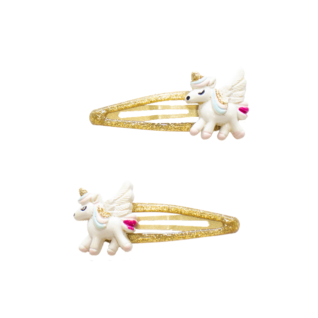 Barrettes à cheveux - Licornes dorées Steller — Yuko B.