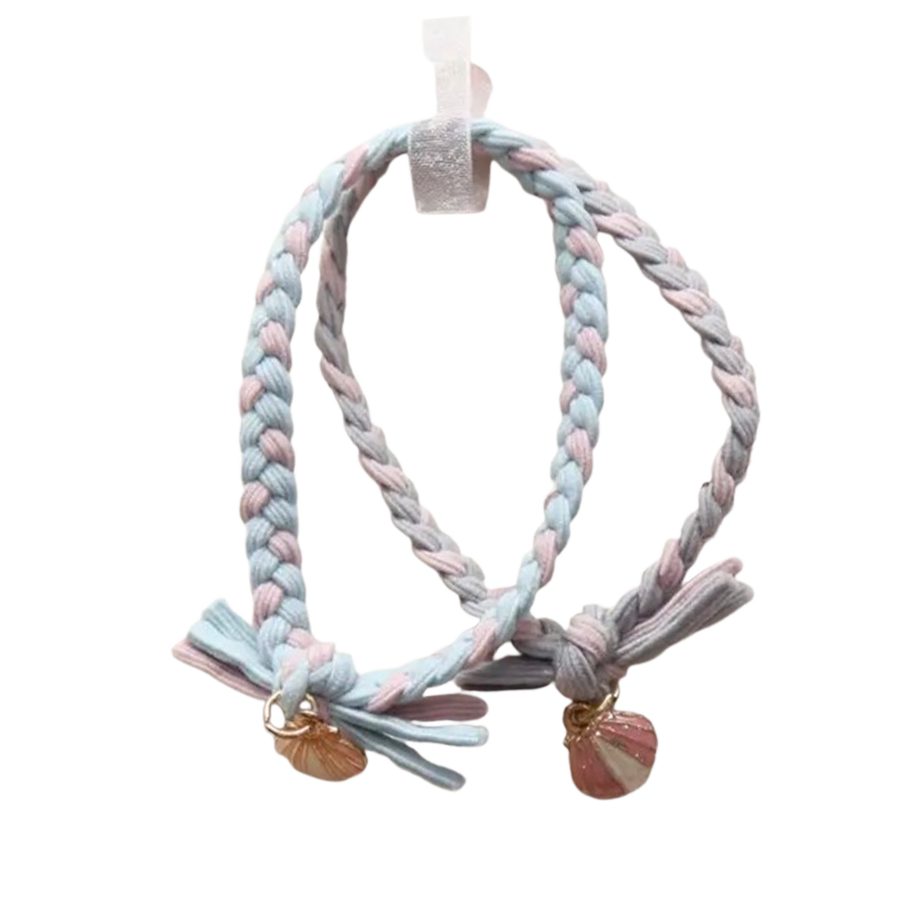 Élastiques cheveux - braided bands - coquillages torsadés — Yuko B.
