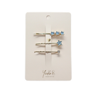 Barrettes à cheveux - Trio Etoilé - Blue — Yuko B.