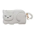 Porte monnaie Chat Katie - Le chaton élégant gris — Yuko B.
