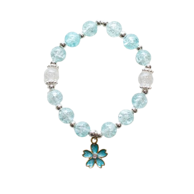 Bracelet de perles - Pivoine bleu — Yuko B.