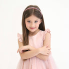 Robe de cérémonie ALICE - Rose - Taille: 150 cm (9/10 ans) vue de face — Yuko B.