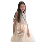 Robe de cérémonie ANABELLA - Pêche -Taille: 130 cm (4/5 ans) — Yuko B.