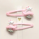 Barrettes à cheveux - Danseuses petites souries Ballerinas vue de face — Yuko B.