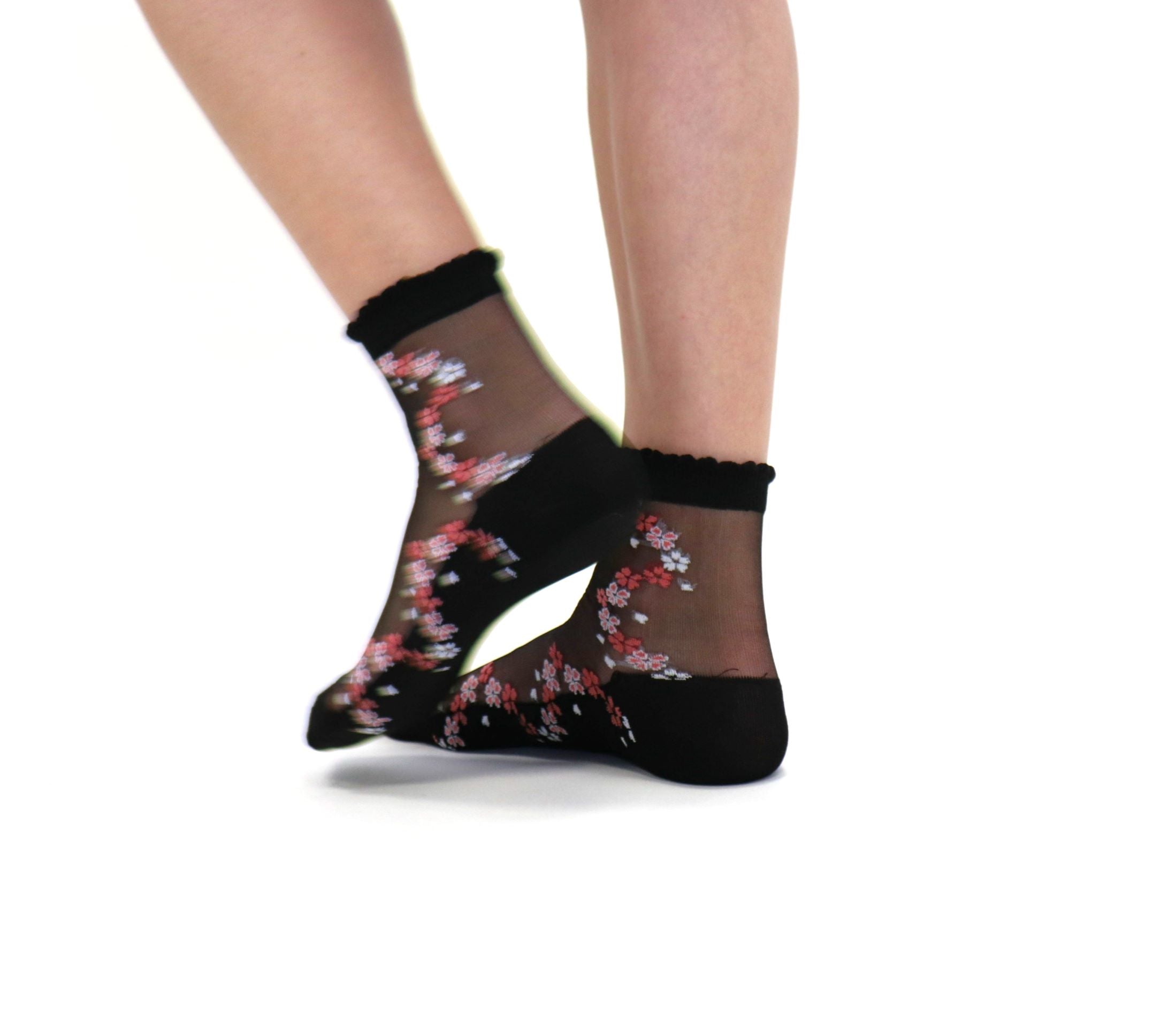 Chaussettes en voile resistant - Blossom - Yuko B.