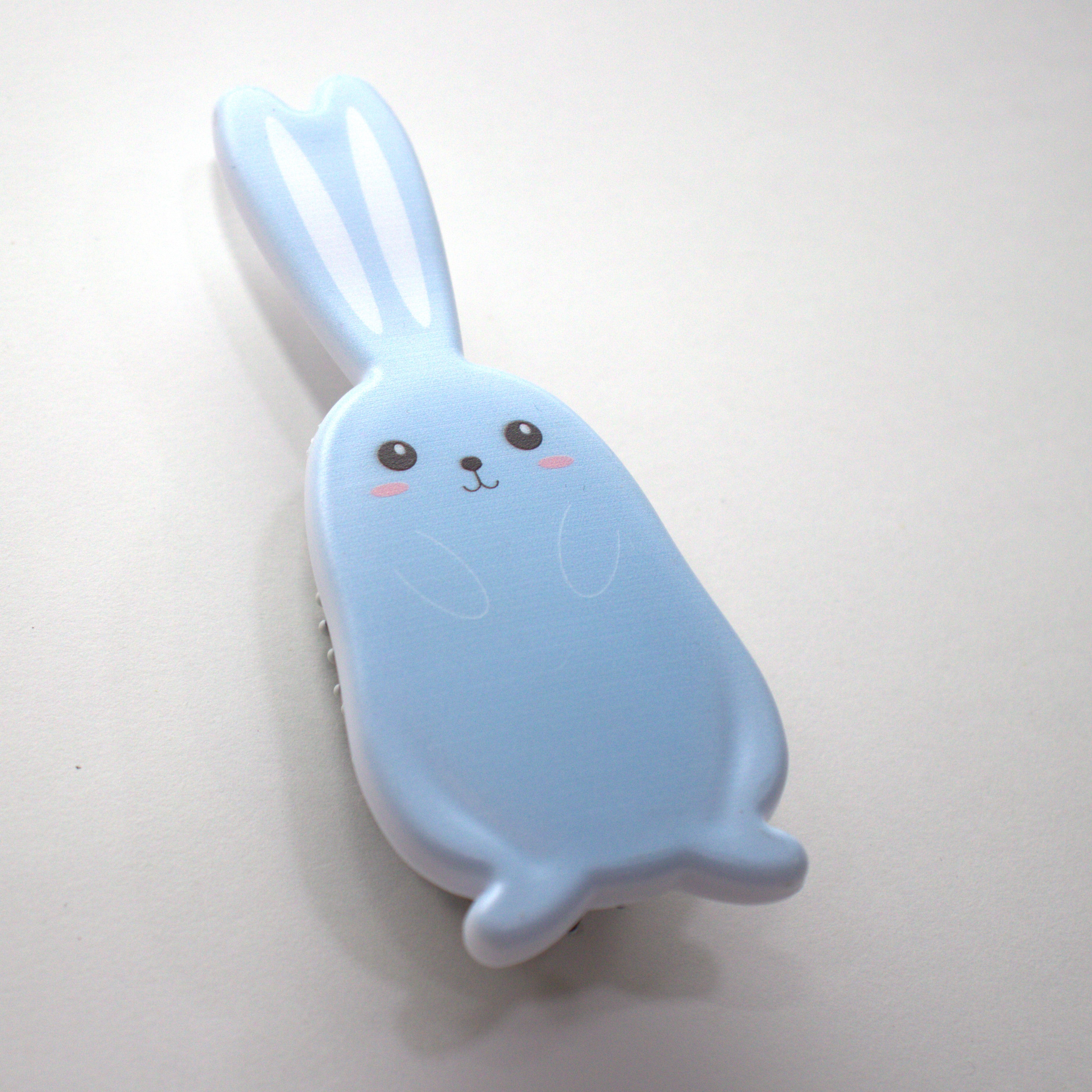 Brosse à cheveux pour enfants - Lapin bleu - Yuko B.