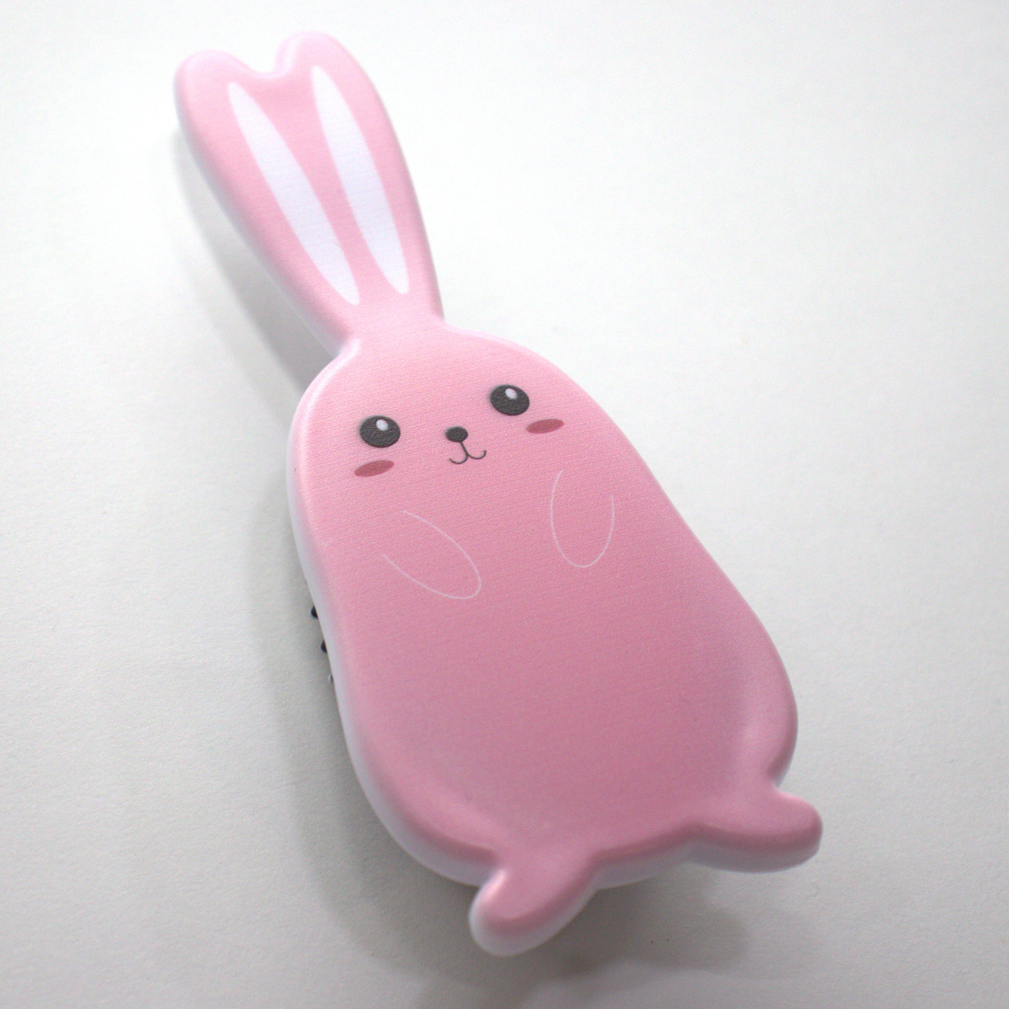 Brosse à cheveux pour enfants - Lapin rose - Yuko B.