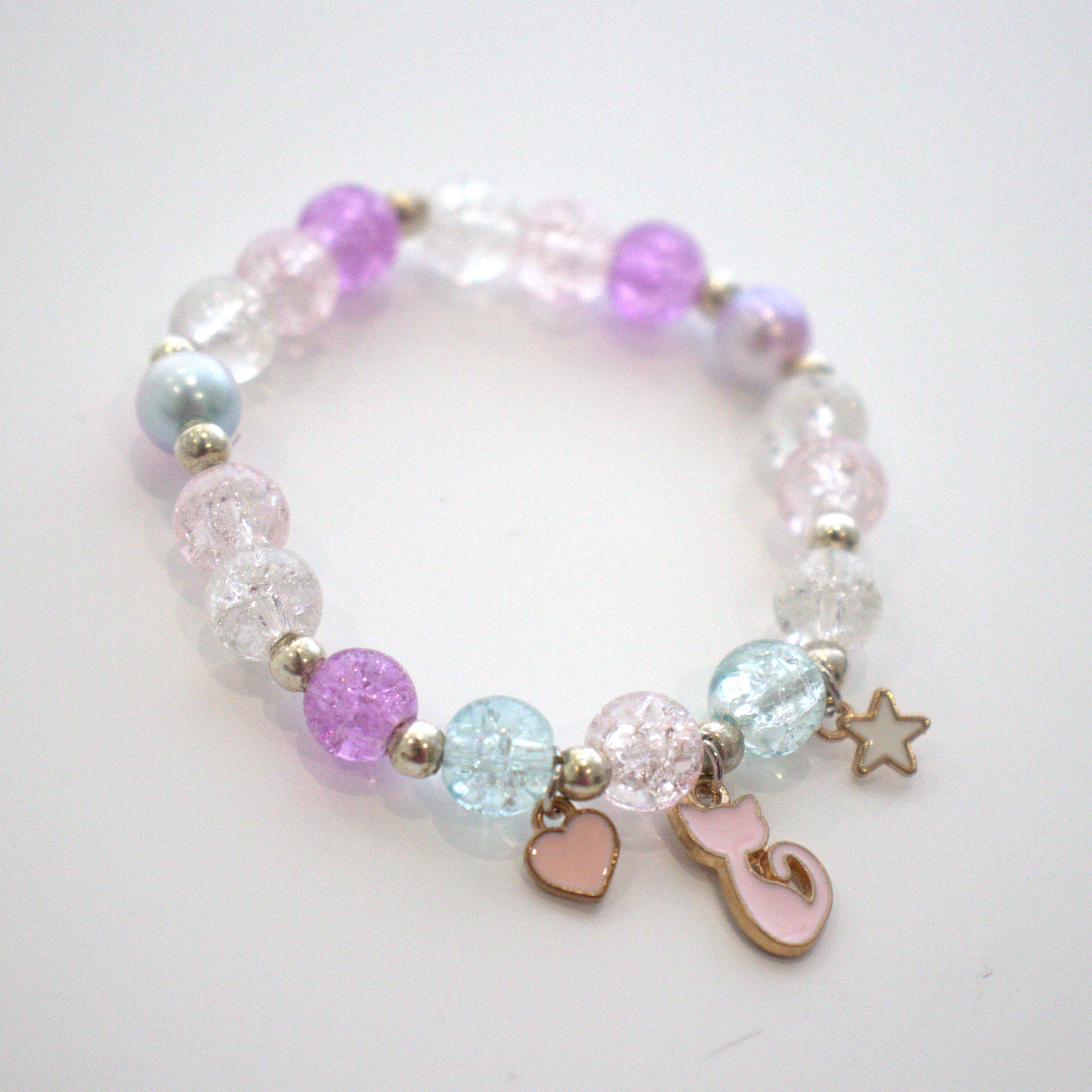 Bracelet de perles - Chat - Yuko B.