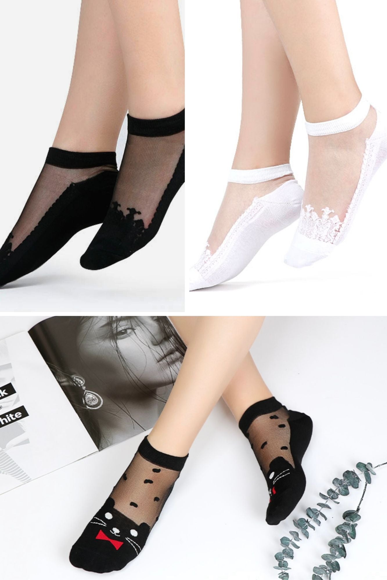 Coffret 3 paires Yuko B. Socks - Collection Socquettes Lovers - Yuko B.