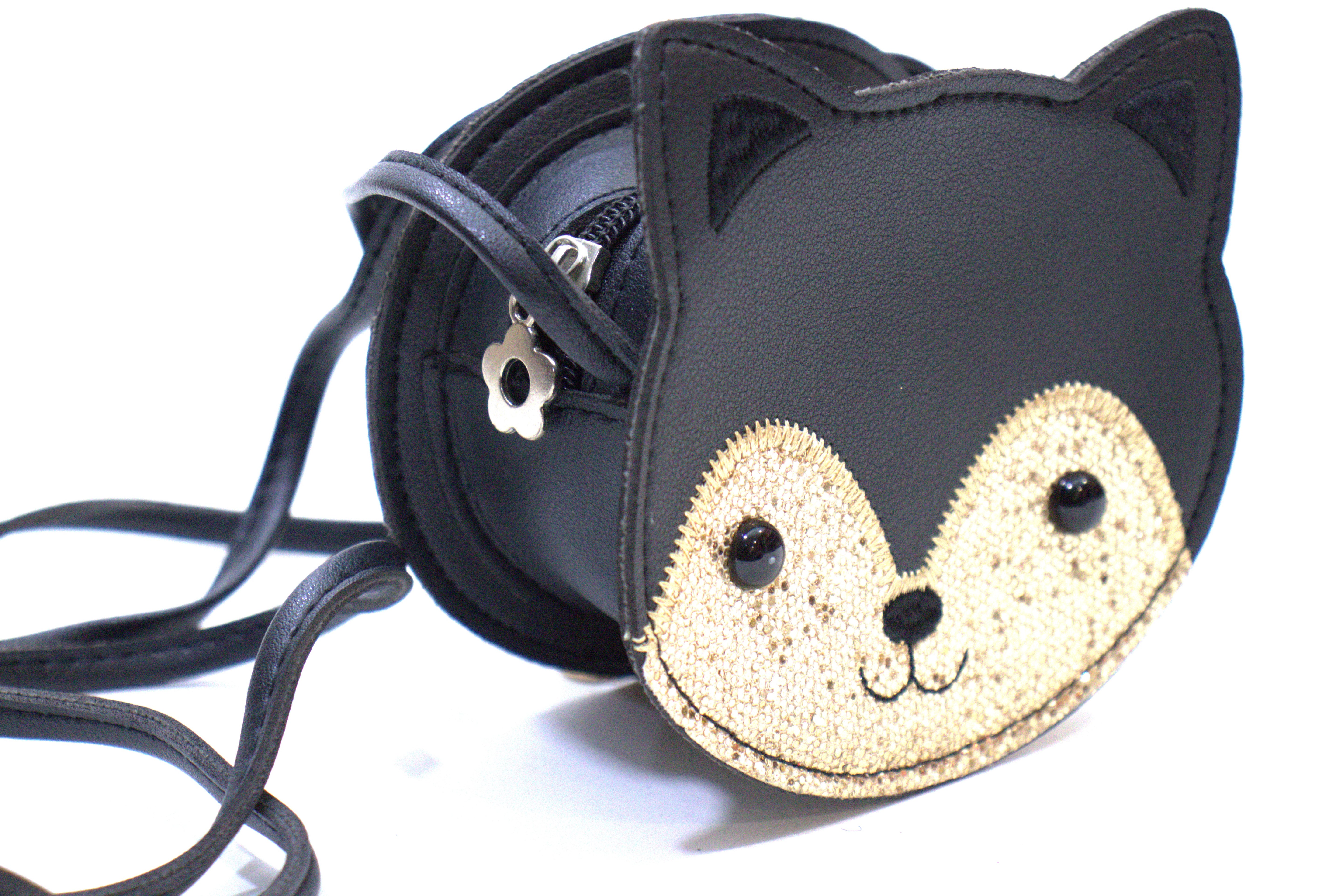 Sac bandoulière enfant - Gaspard le chaton noir - Yuko B.