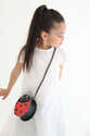 Mini Sac à Main Fille En Forme De Coccinelle - Porte-monnaie Enfant - Dimensions Environ 10,5x3,5 Cm - Noir Et Rouge - Cadeau Anniversaire - 6