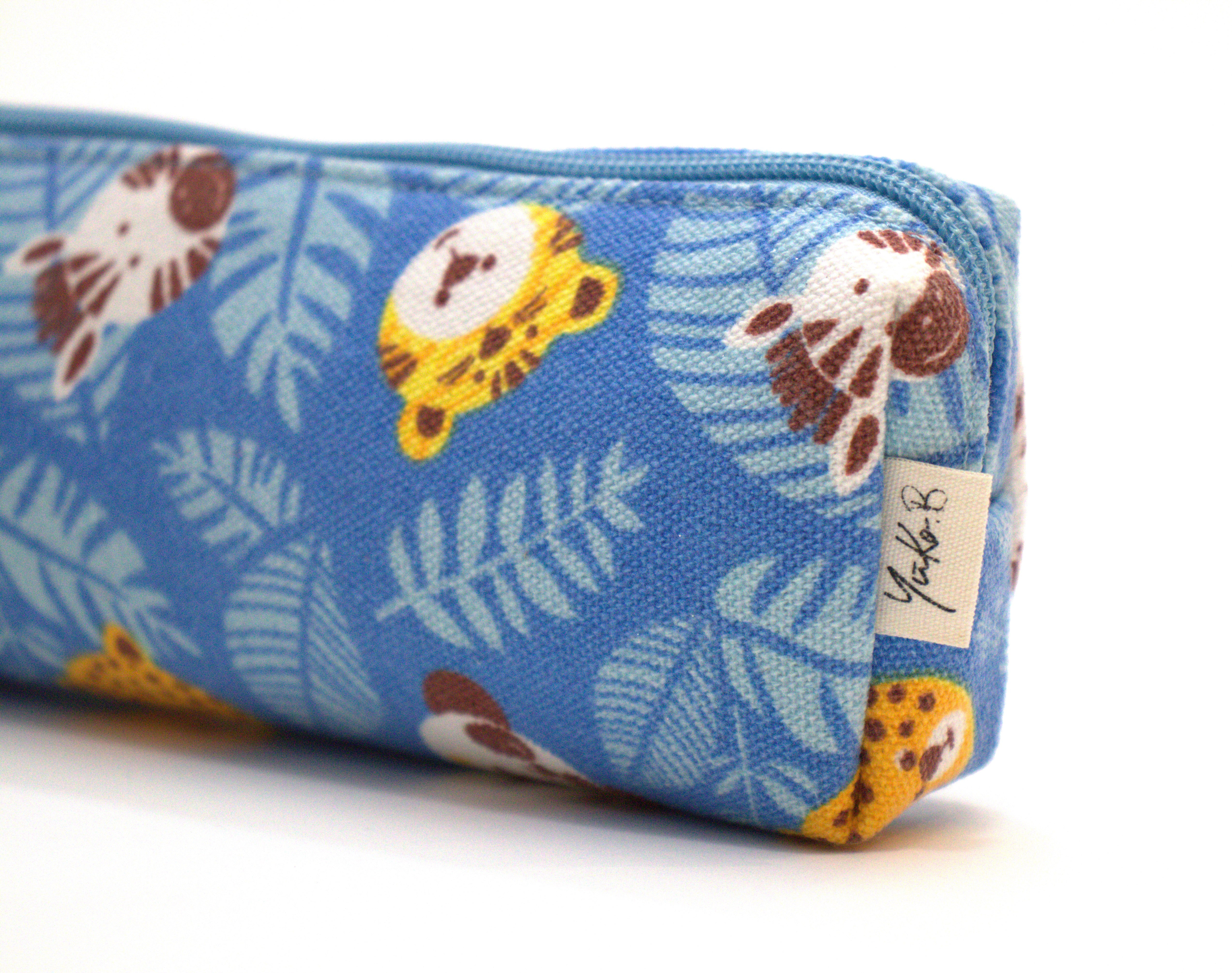 Trousse bleue - Gamme Jungle Carnival - Bleu - Yuko B.