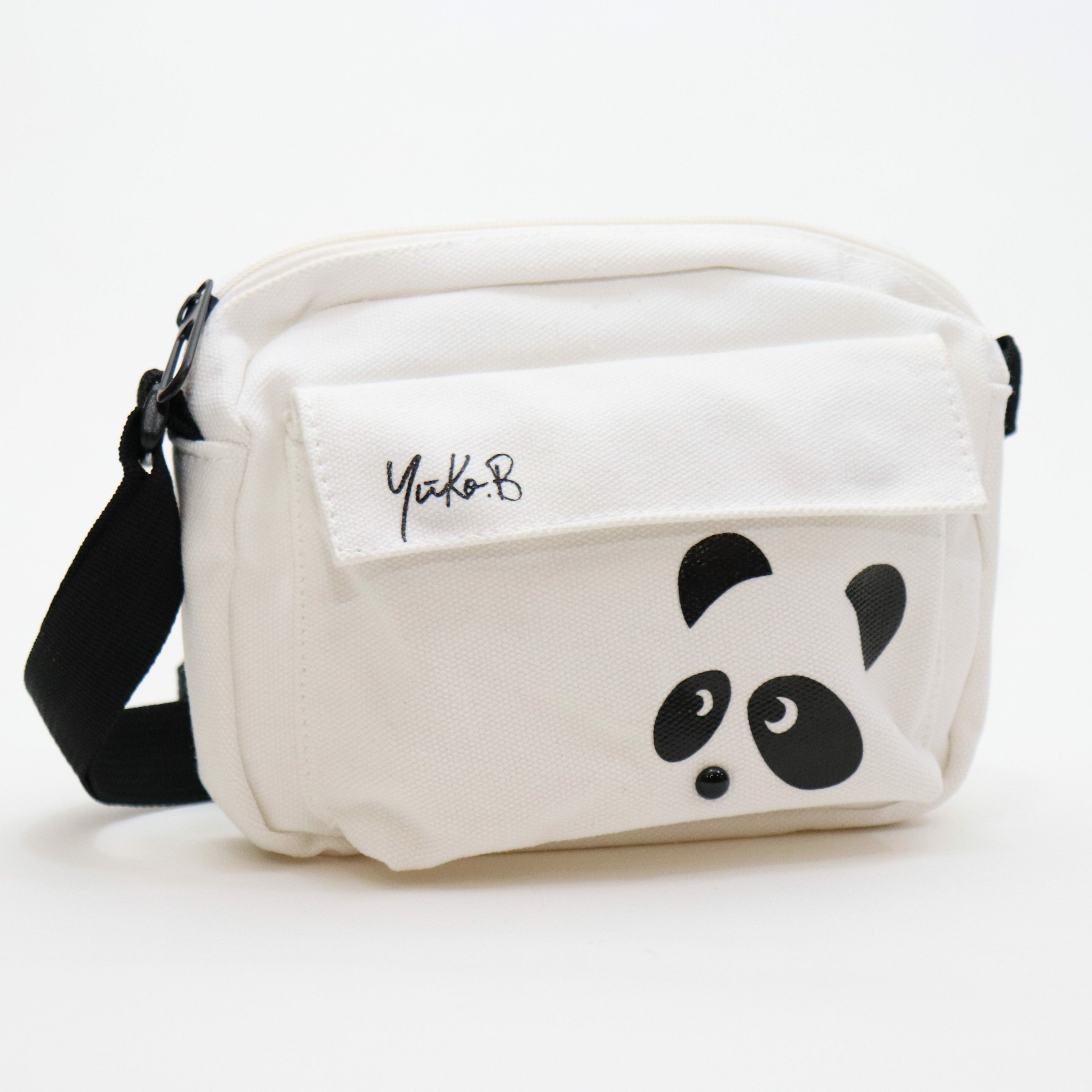 Sac bandoulière enfant - Kaya le sac panda Blanc - Yuko B.