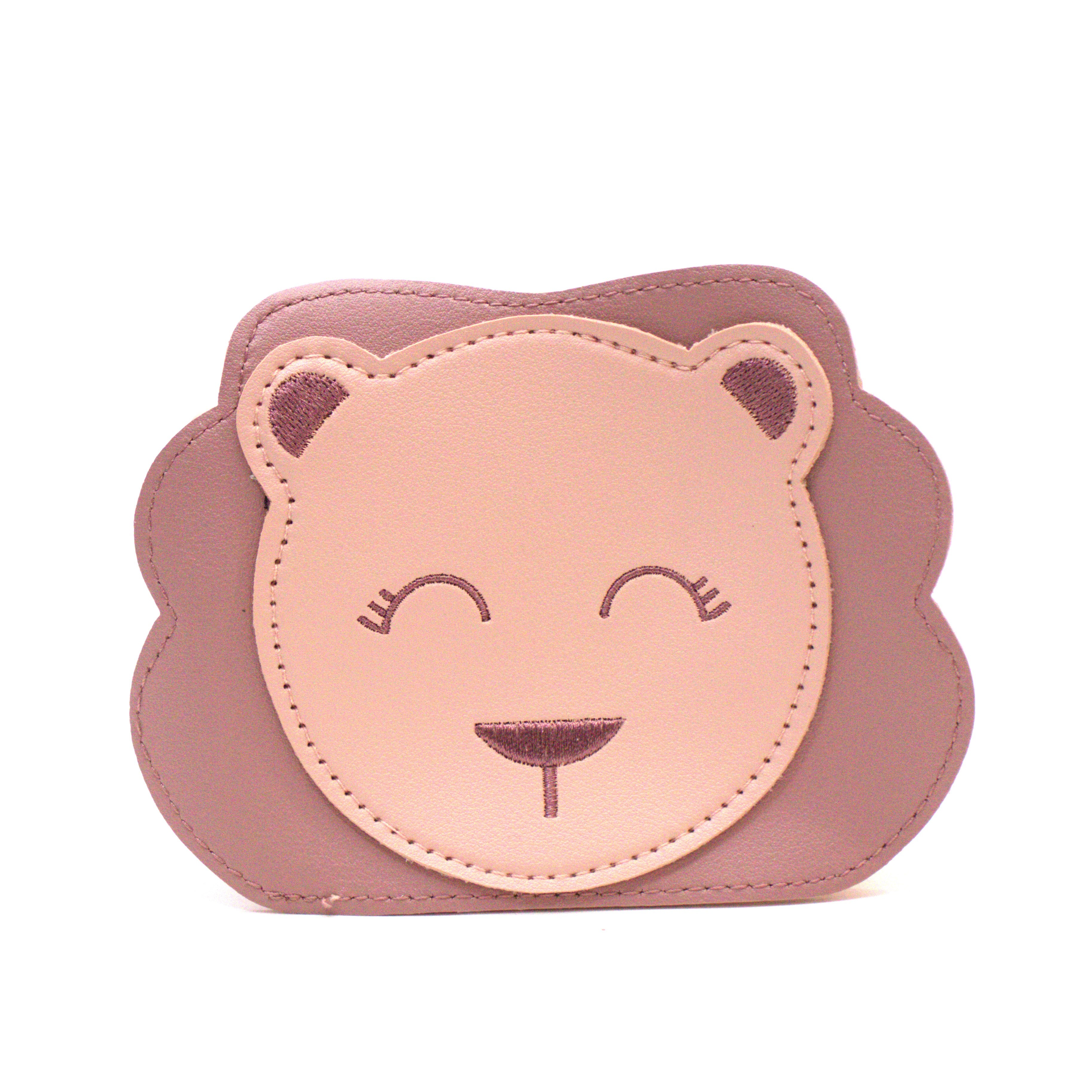 Sac bandoulière enfant - Meera le petit lion Rose - Yuko B.