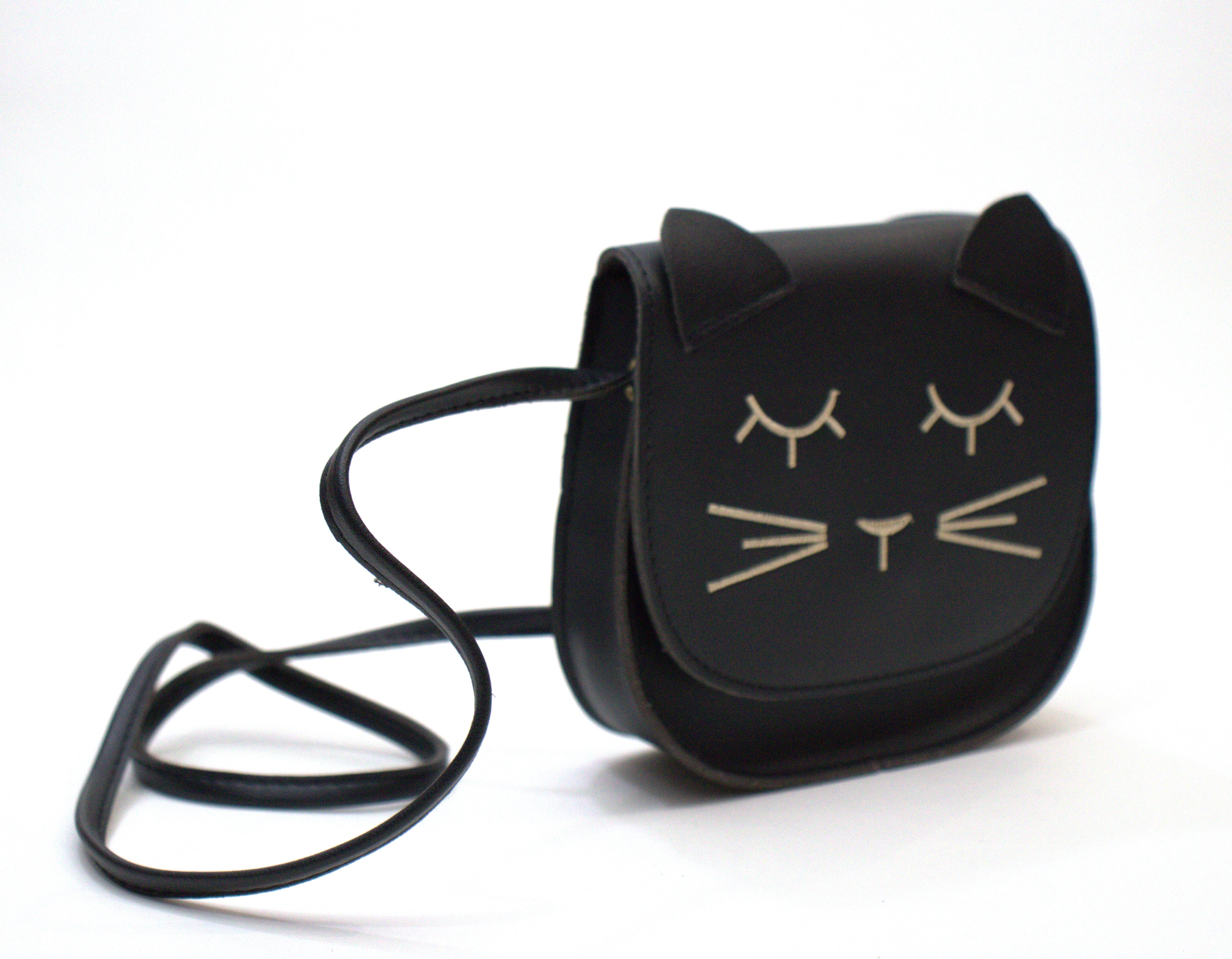 Sac bandoulière enfant - Mina Noir - Yuko B.