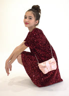 Sac bandoulière enfant - Moon - Rose doux - Yuko B.