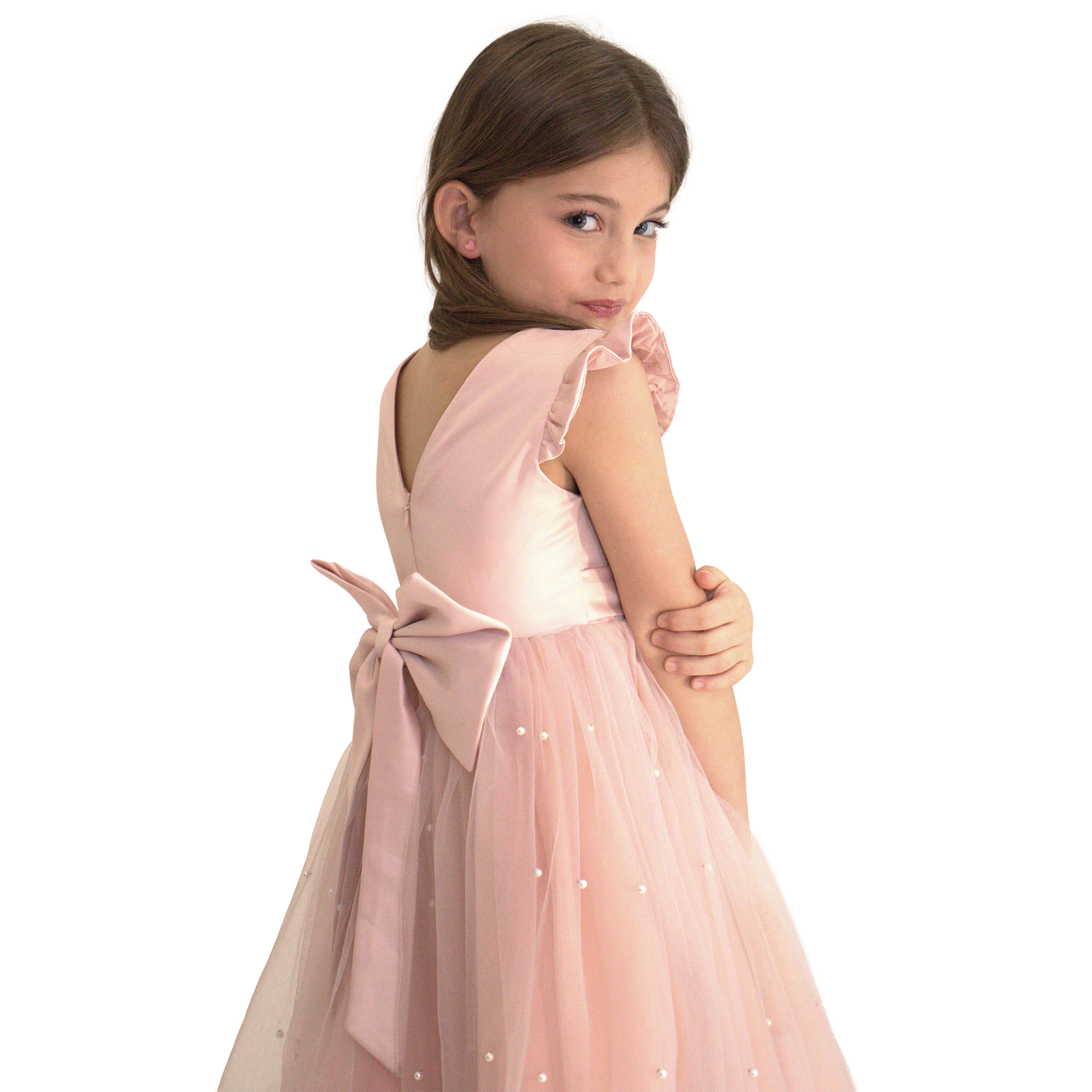 Robe de cérémonie ALICE - Rose - Taille: 150 cm (9/10 ans) — Yuko B.