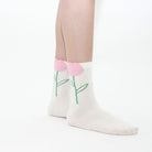 Chaussettes en Coton doux - Rose - Yuko B.