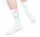 Chaussettes en Coton doux - Rose - Yuko B.