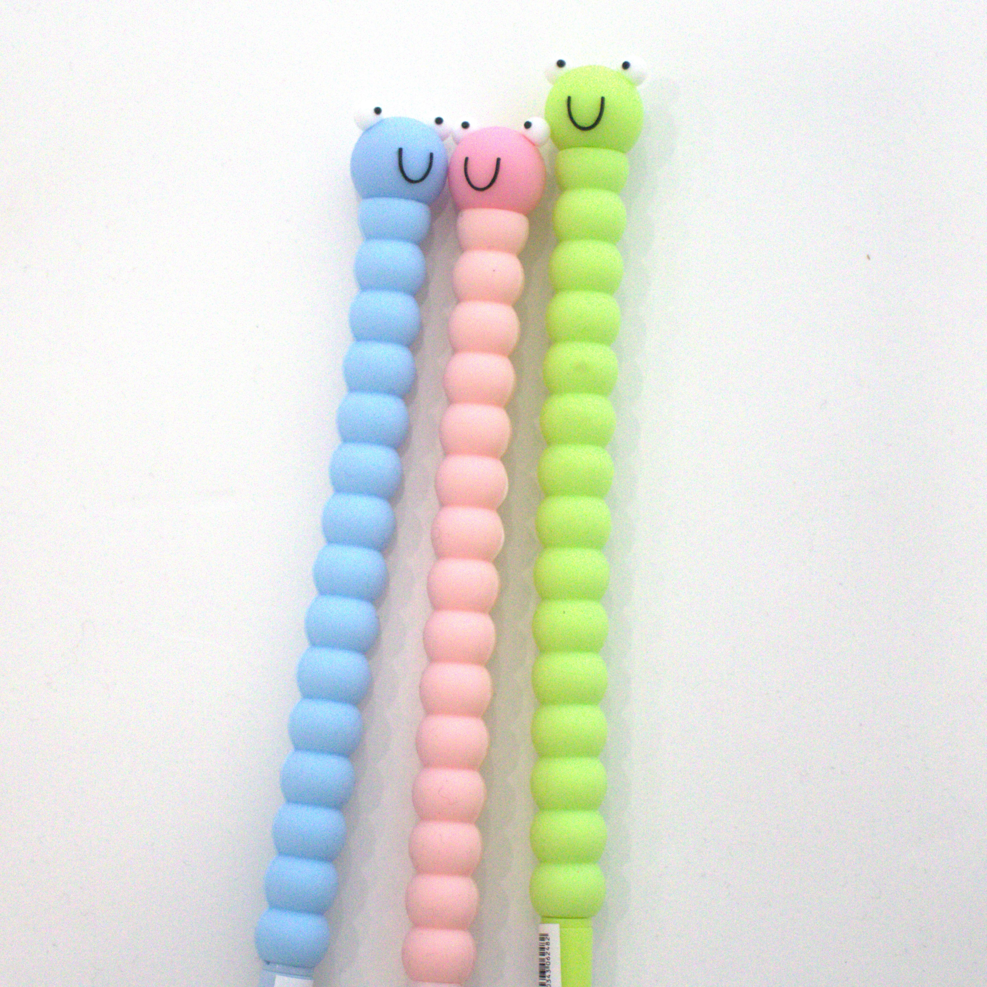 Ensemble de 3 stylos fantaisie Tiny Caterpillar - Yuko B.