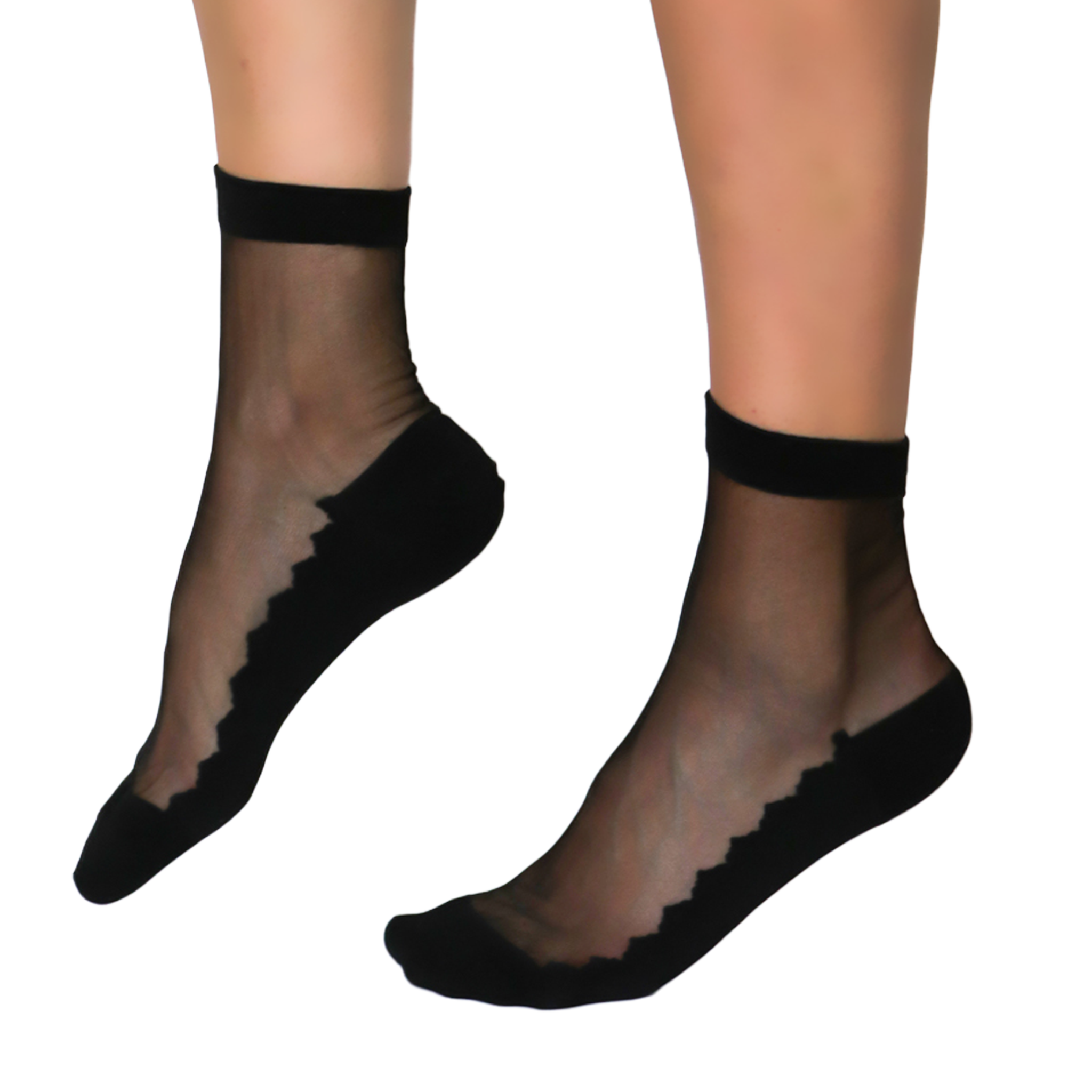 Chaussettes en voile transparent resistant - Be a Queen - Black — Yuko B.