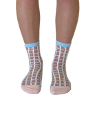 Chaussettes en voile resistant - Eve - White — Yuko B.