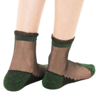 Shine - Forêt - La chaussette femme en voile ultra-résistant vue de face — Yuko B.