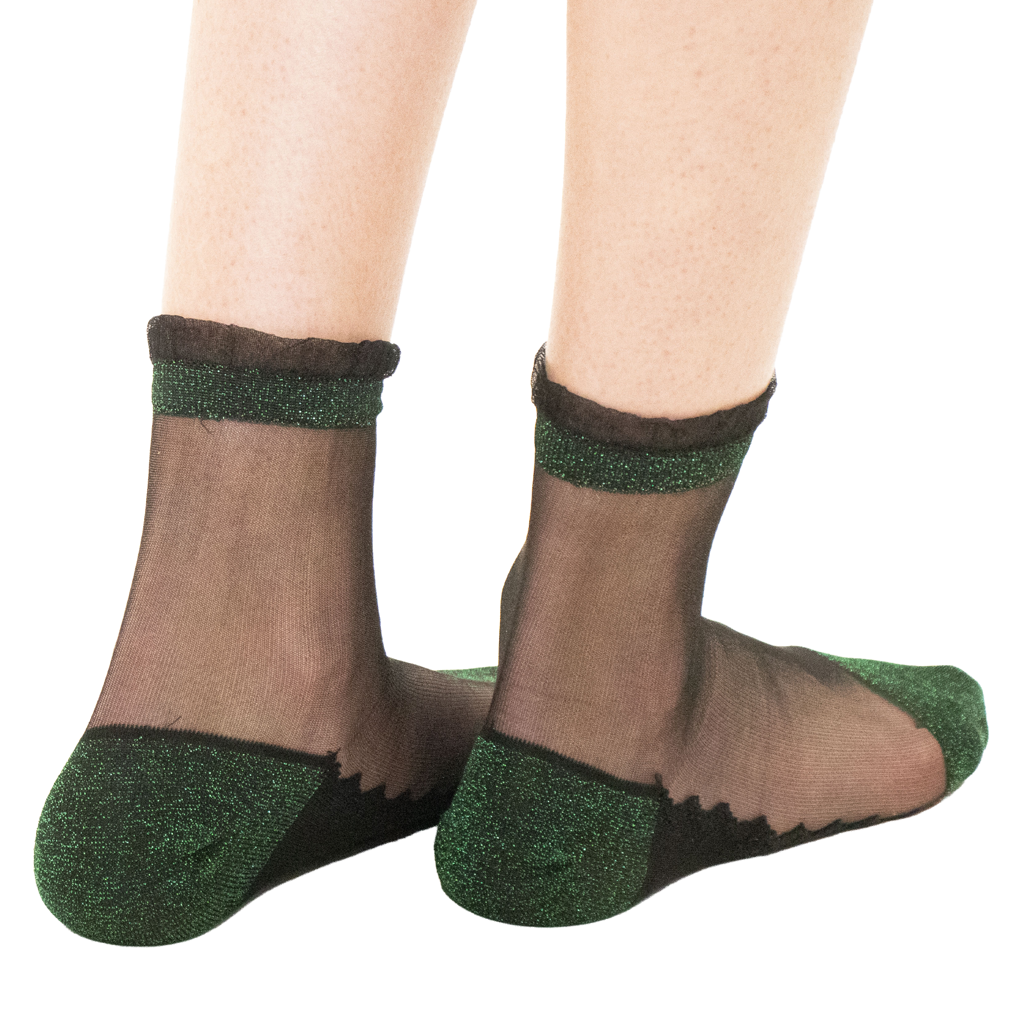 Shine - Forêt - La chaussette femme en voile ultra-résistant vue de face — Yuko B.