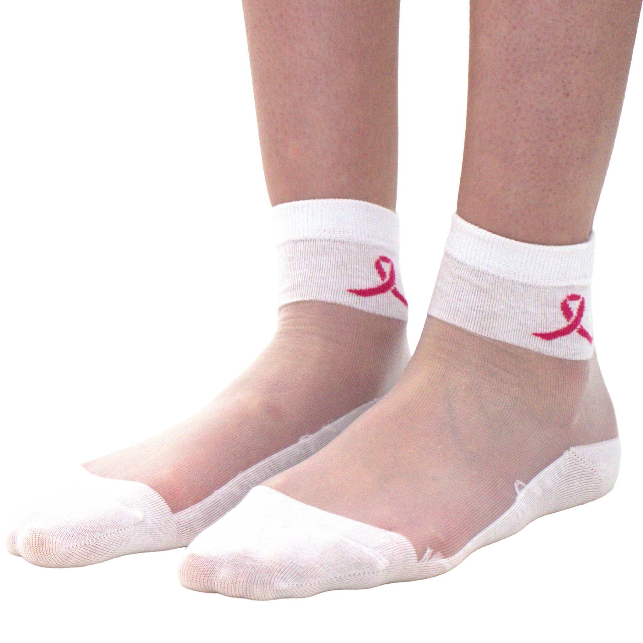 Ruban rose - La chaussette femme en voile ultra-résistant — Yuko B.