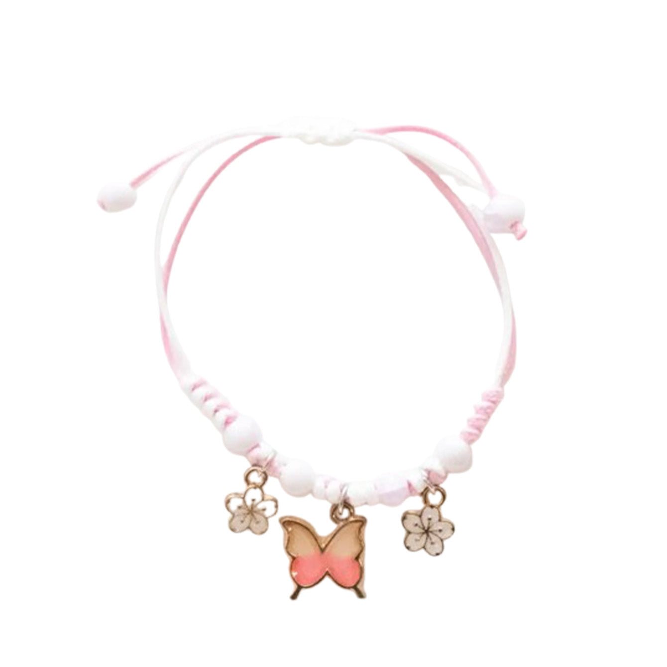 Bracelet en cordon pour enfants - Butterfly Rose — Yuko B.