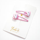Duo Barrettes Premium Enfant - Sparkle Licornes Etincelantes détail — Yuko B.