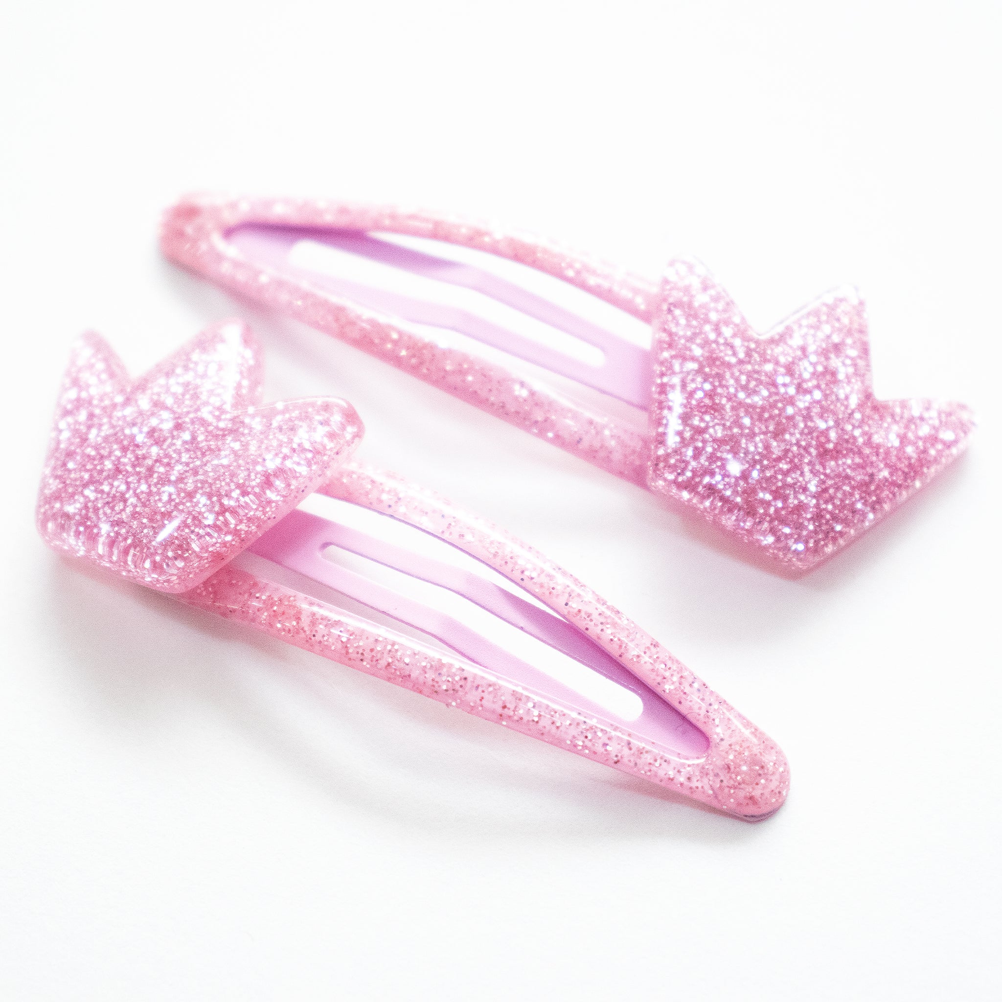 Duo Barrettes Premium Enfant - Sparkle Royal Pink — accessoire enfant Yuko B.