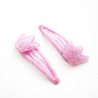 Duo Barrettes Premium Enfant - Sparkle Royal Pink — accessoire enfant Yuko B.