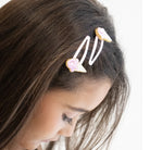 Duo Barrettes Premium Enfant - Sparkle Petites Glaces Damour — accessoire enfant Yuko B.