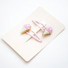 Duo Barrettes Premium Enfant - Sparkle Petites Glaces Damour avec accessoires — Yuko B.