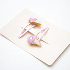 Duo Barrettes Premium Enfant - Sparkle Petites Glaces Damour — accessoire enfant Yuko B.